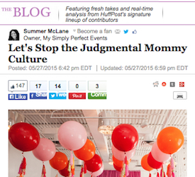 Let's Stop the Judgmental Mommy Culture